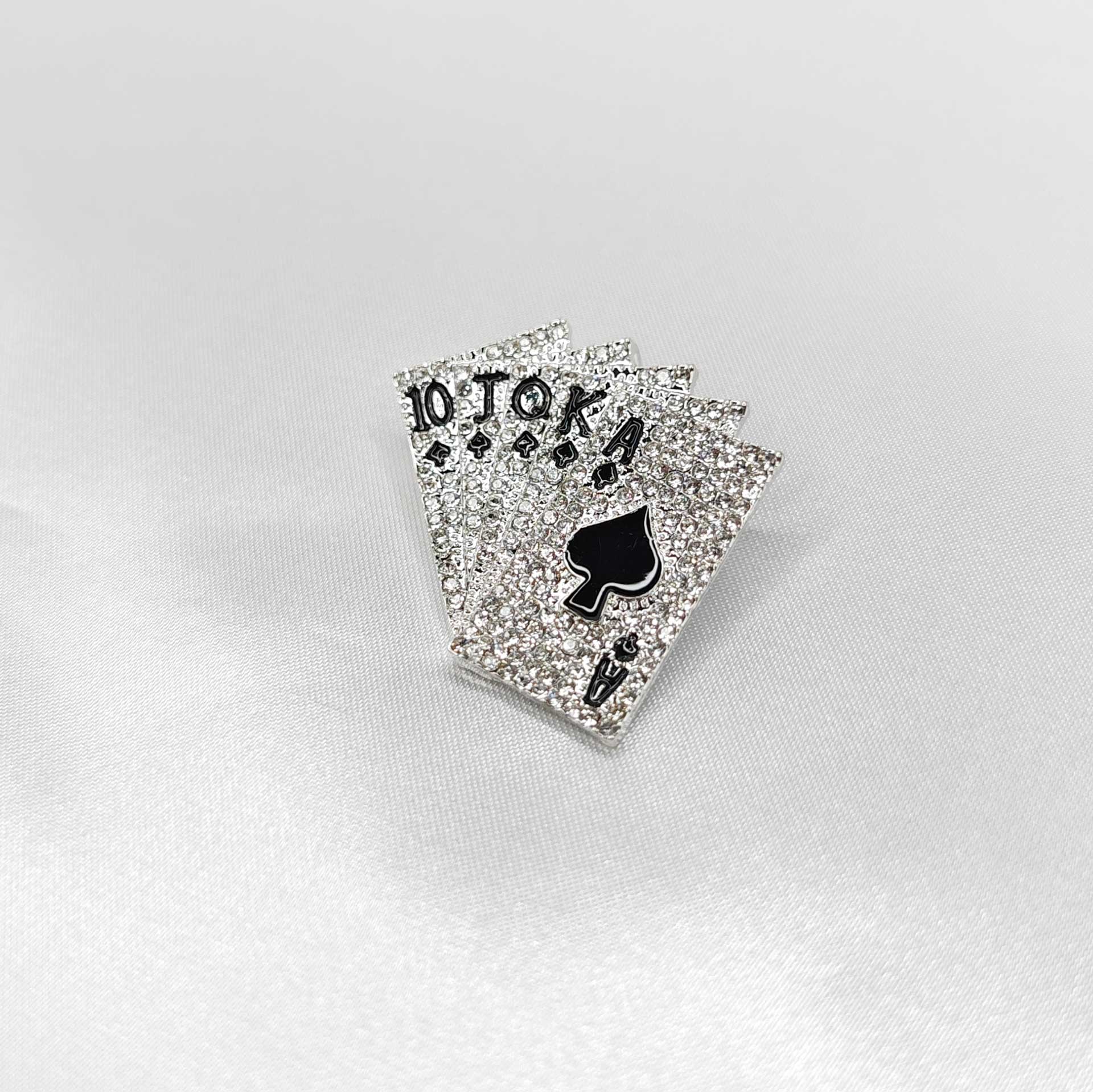 Broche bijou cartes de jeu Poker photo 3