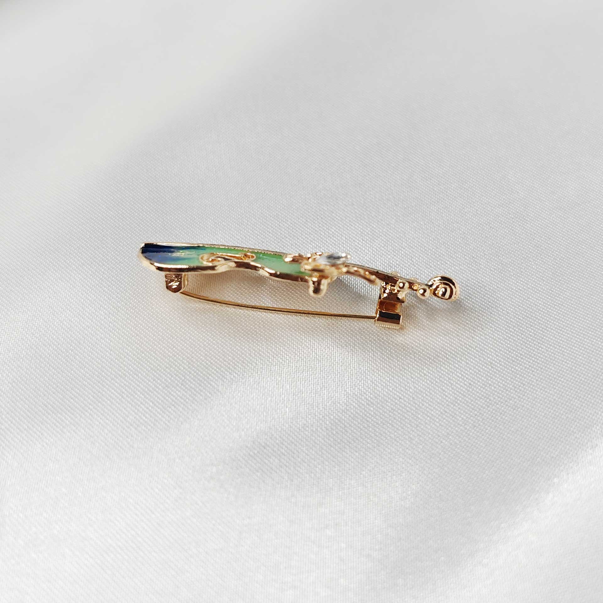 Broche bijou violon papillon photo 4