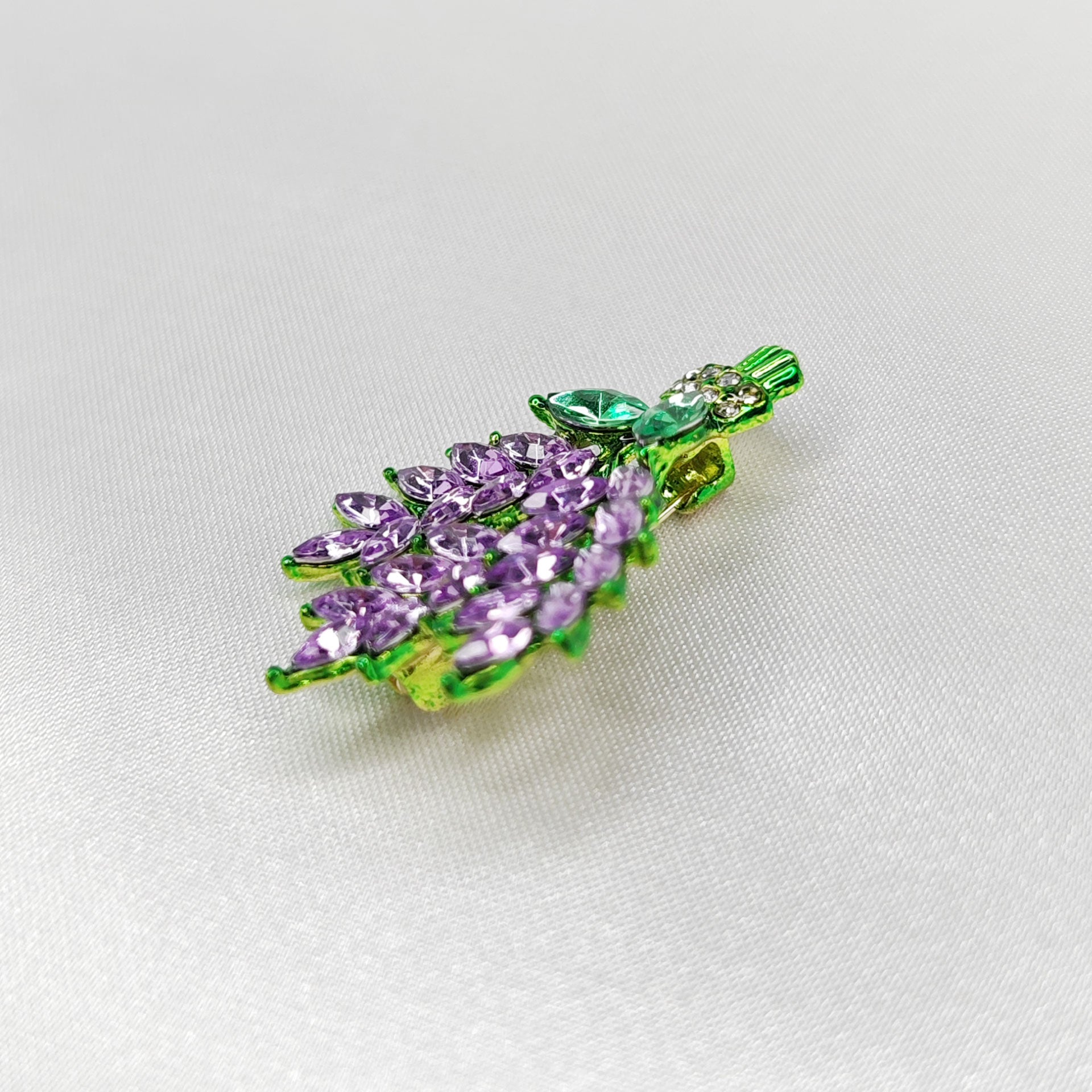 Broche bijou fleur bouquet de lavande