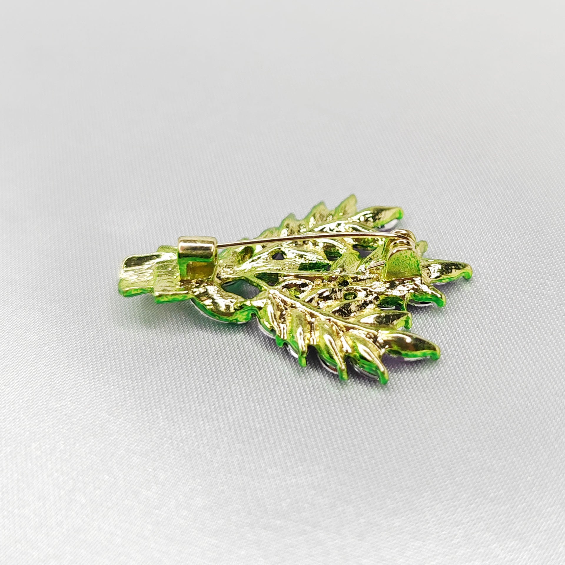 verso de la Broche bijou fleur bouquet de lavande