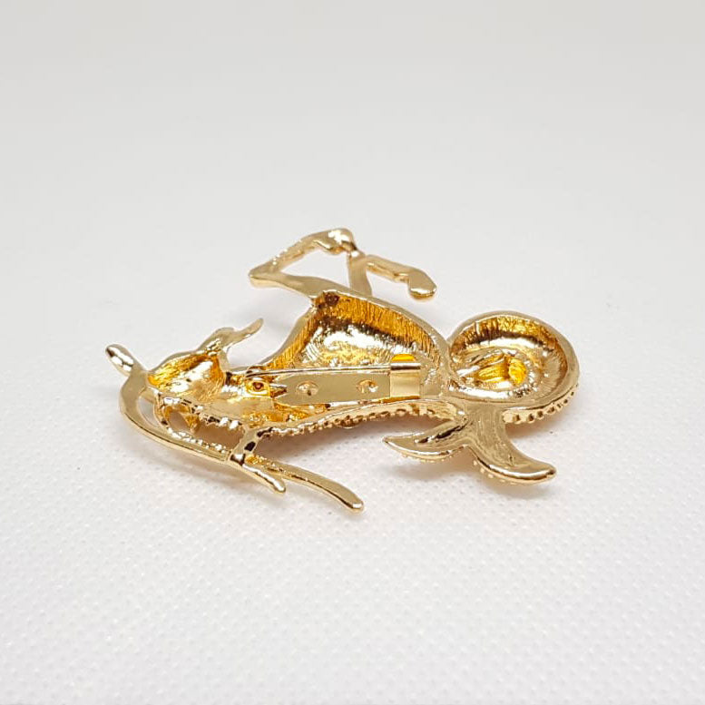 Broche Doree Zodiaque Capricorne Horoscope