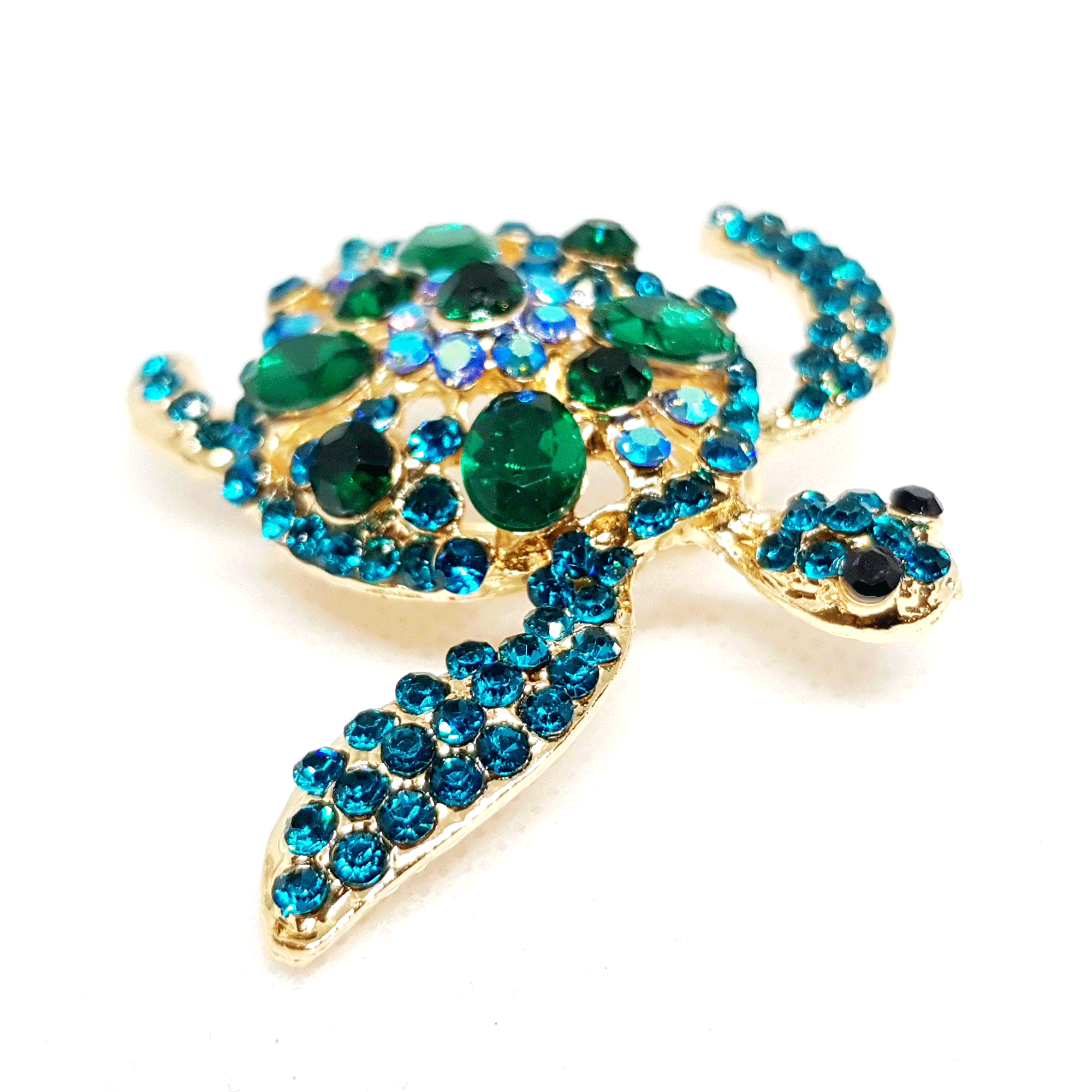 Broche Tortue de mer bleue