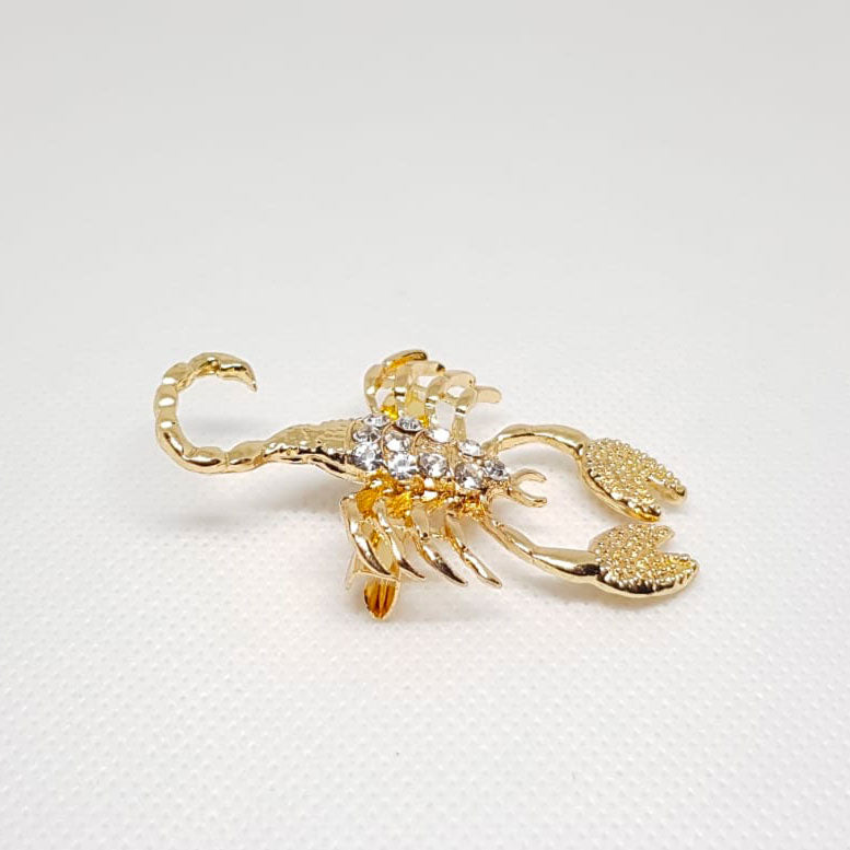 Broche Doree Zodiaque Scorpion Horoscope