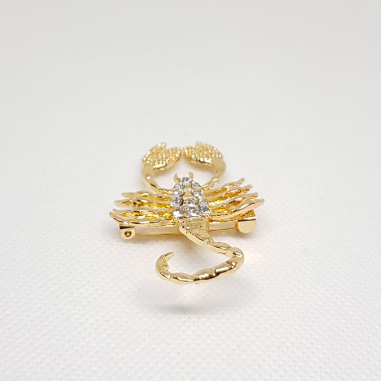 Broche Doree Zodiaque Scorpion Horoscope
