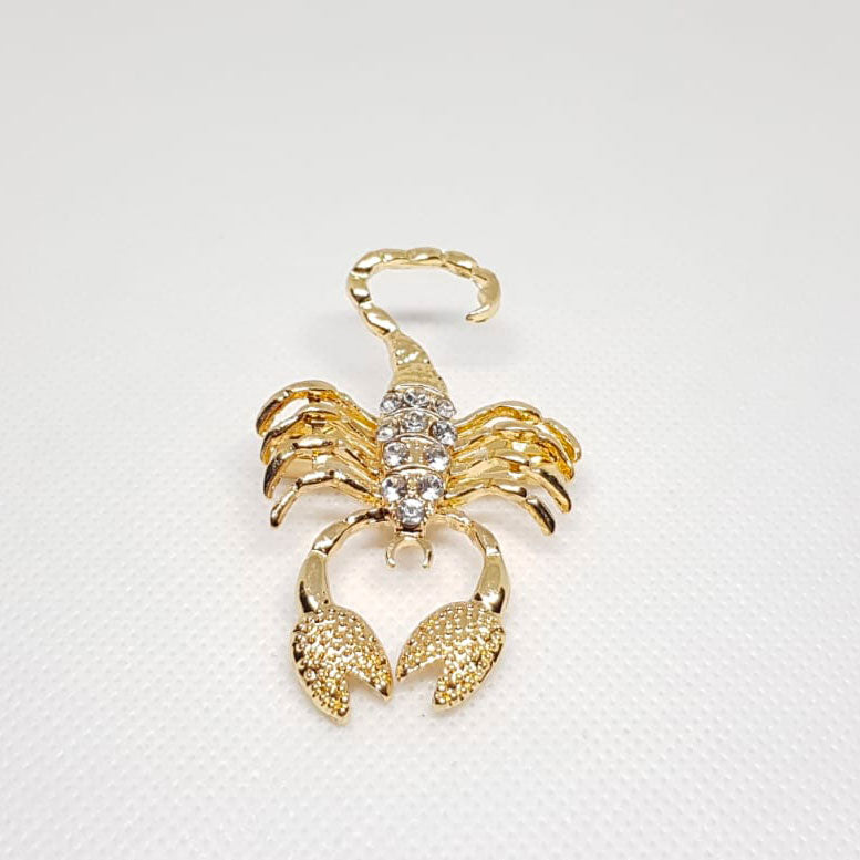 Broche Doree Zodiaque Scorpion Horoscope