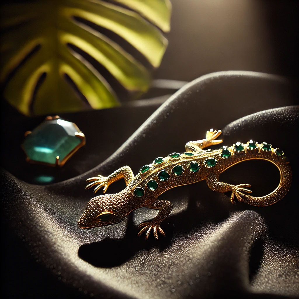 Le Lézard, symbole de Métamorphose et d’Élégance à travers un Bijou Porteur de Sens