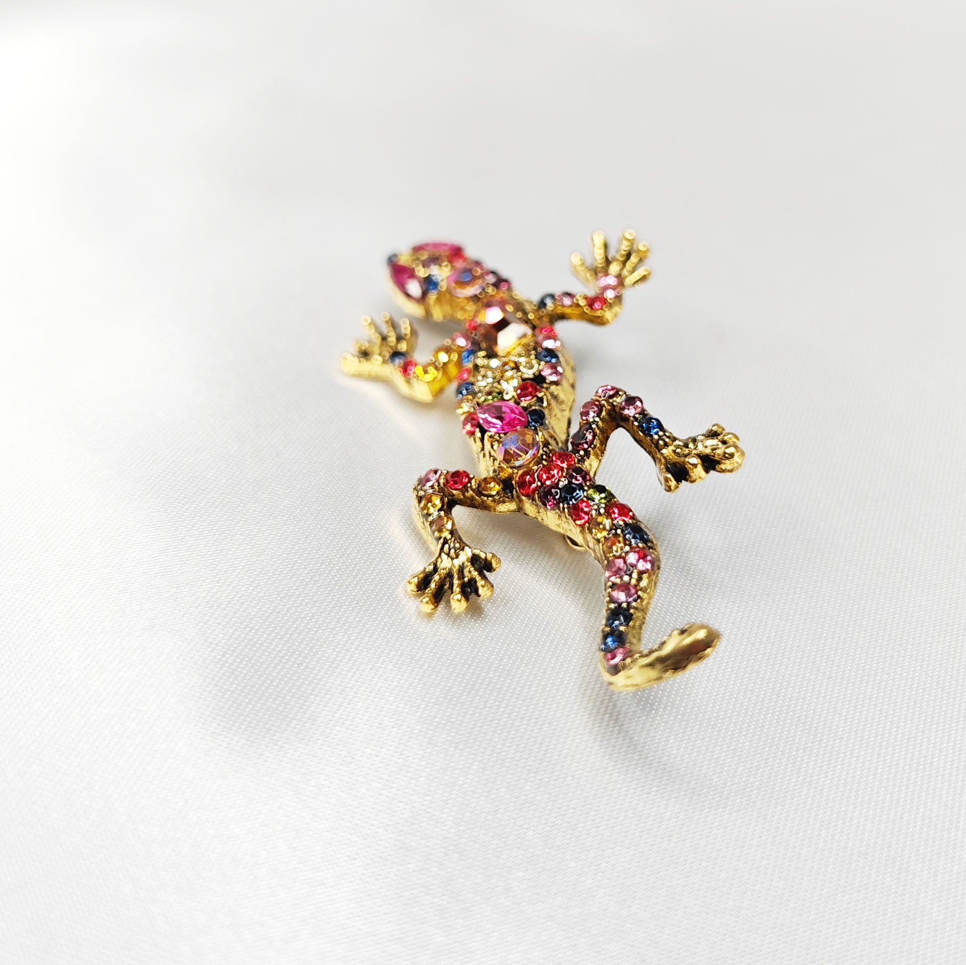 Broche bijou lézard multicolore photo 6