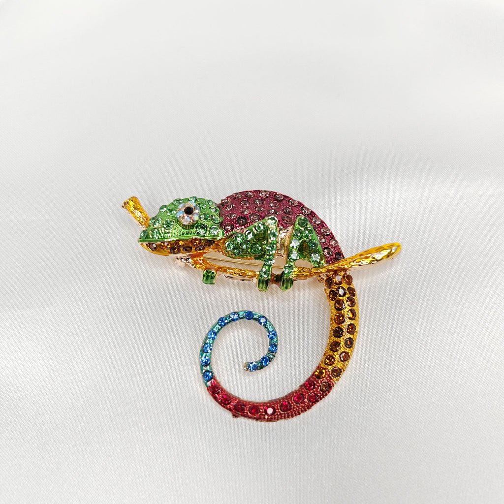 Chameleon brooch discount
