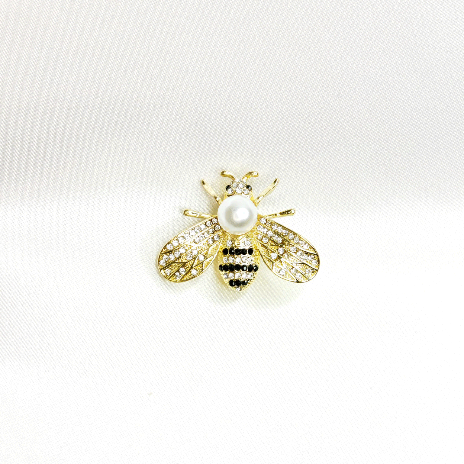 Broche Abeille avec Perle – Bijou Nature Fantaisie Élégant