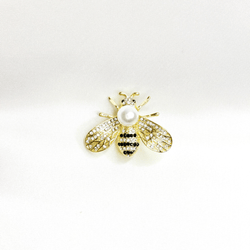 Broche Abeille avec Perle – Bijou Nature Fantaisie Élégant