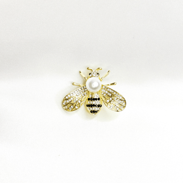 Broche Abeille avec Perle – Bijou Nature Fantaisie Élégant