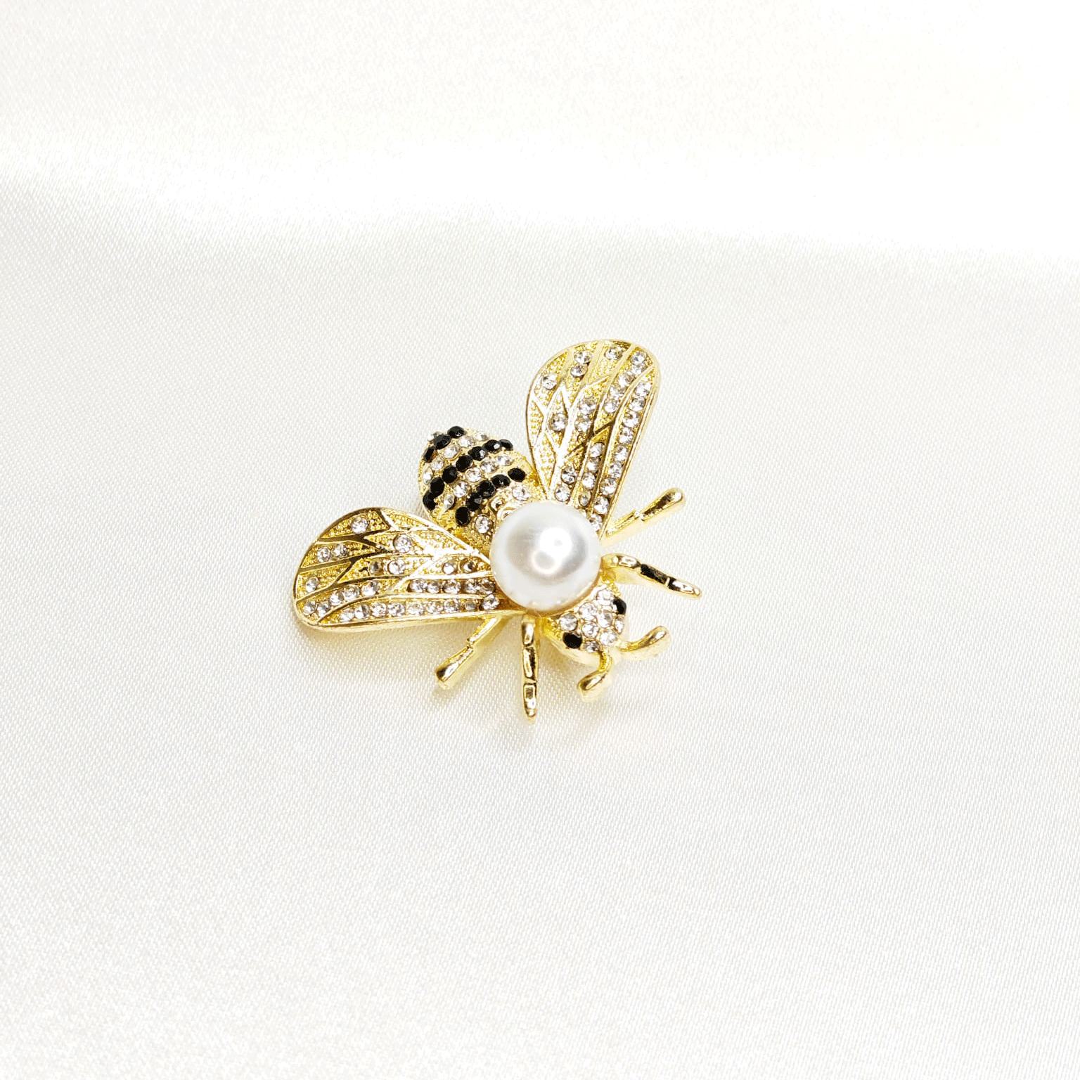 Broche Abeille avec Perle – Bijou Nature Fantaisie Élégant