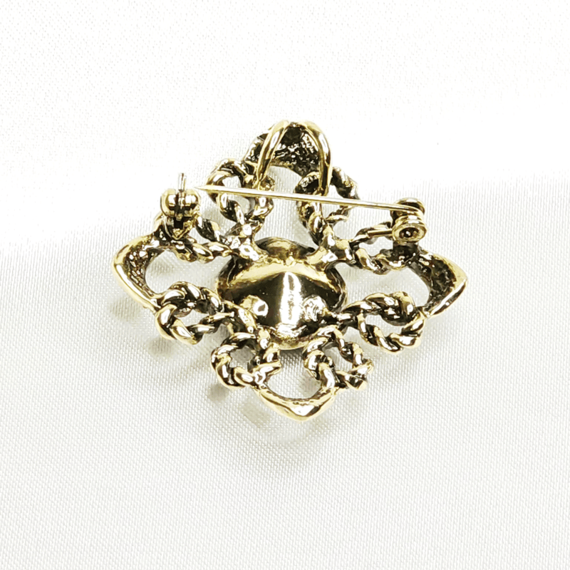 Broche bijoux baroque étoile saphir