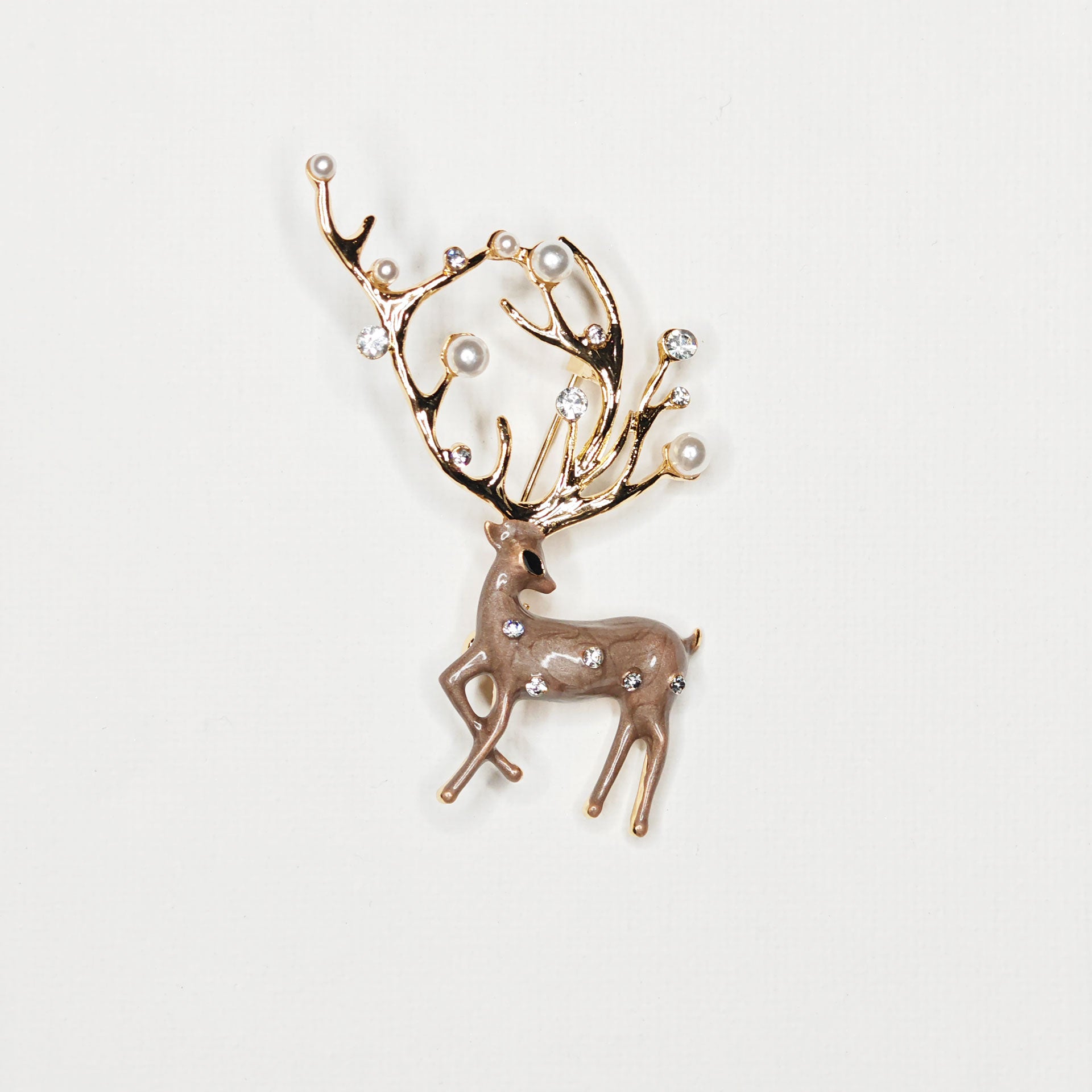 Broche Doree Animal Cerf