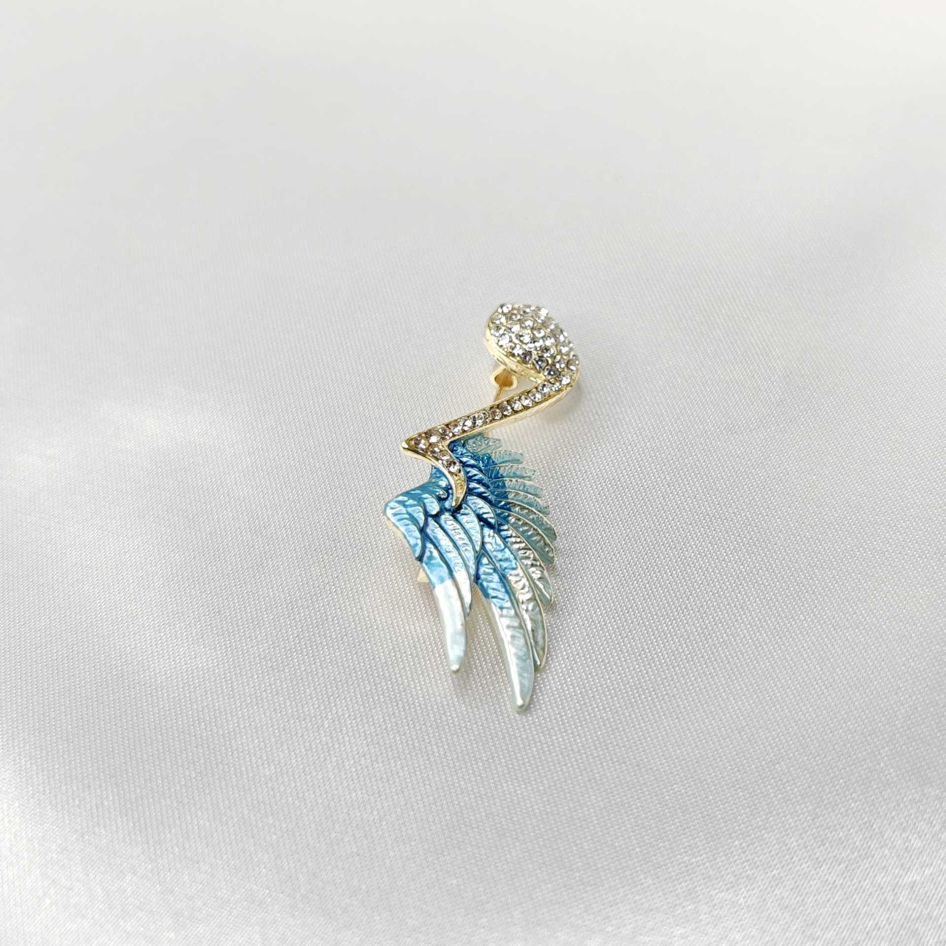 Broche bijou note musique ailée photo 4