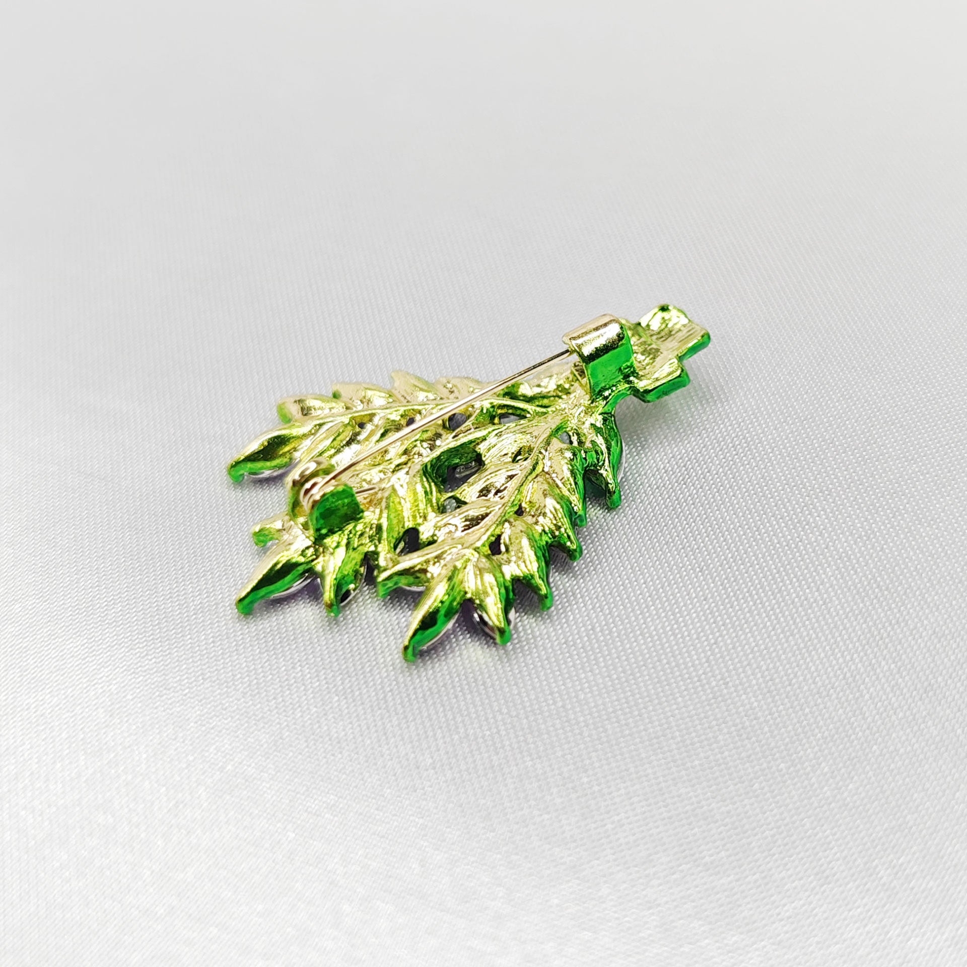 verso de la Broche bijou fleur bouquet de lavande