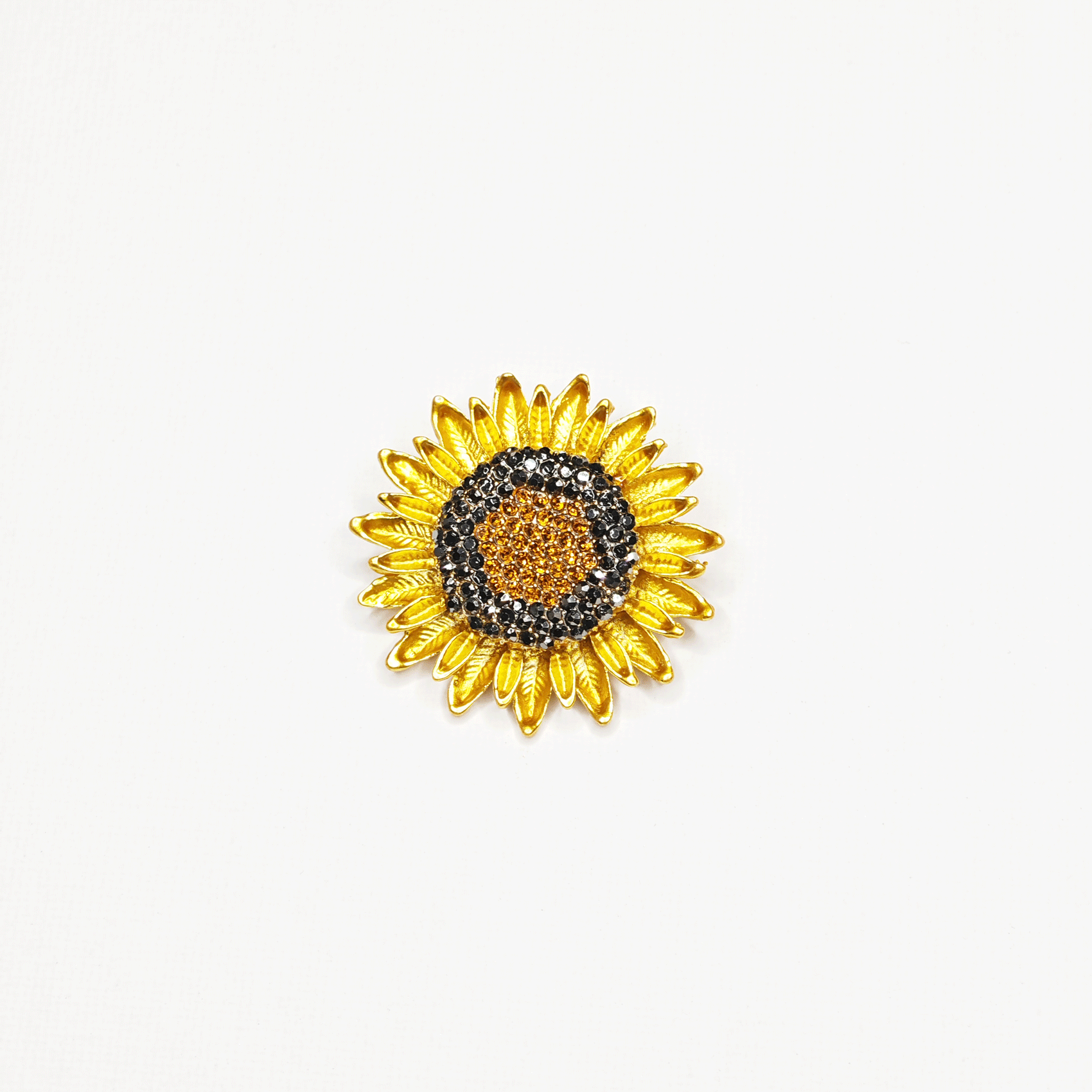 Broche fleur de tournesol