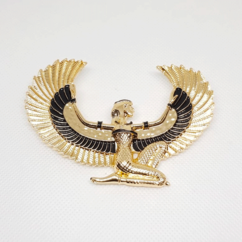 Golden Brooch Character Egyptian Goddess Osiris