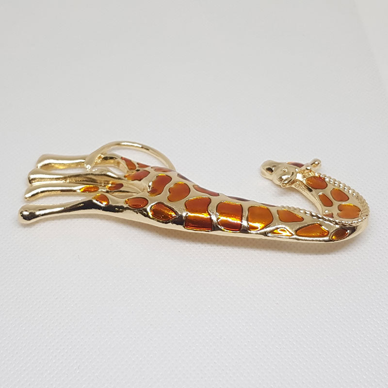 Broche Girafe vue de droite.