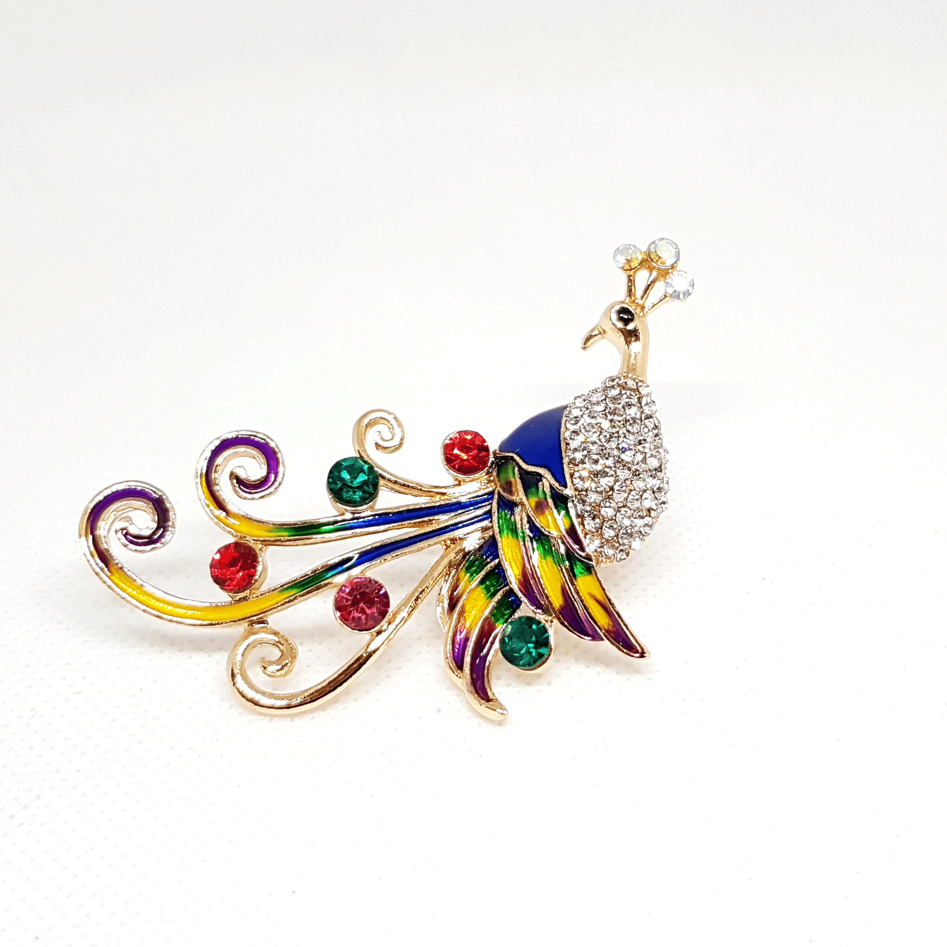 Broche avec strass, Oiseau | Mercerie et Tissus STOKLASA Broche avec strass, Oiseau | Mercerie et Tissus STOKLASA