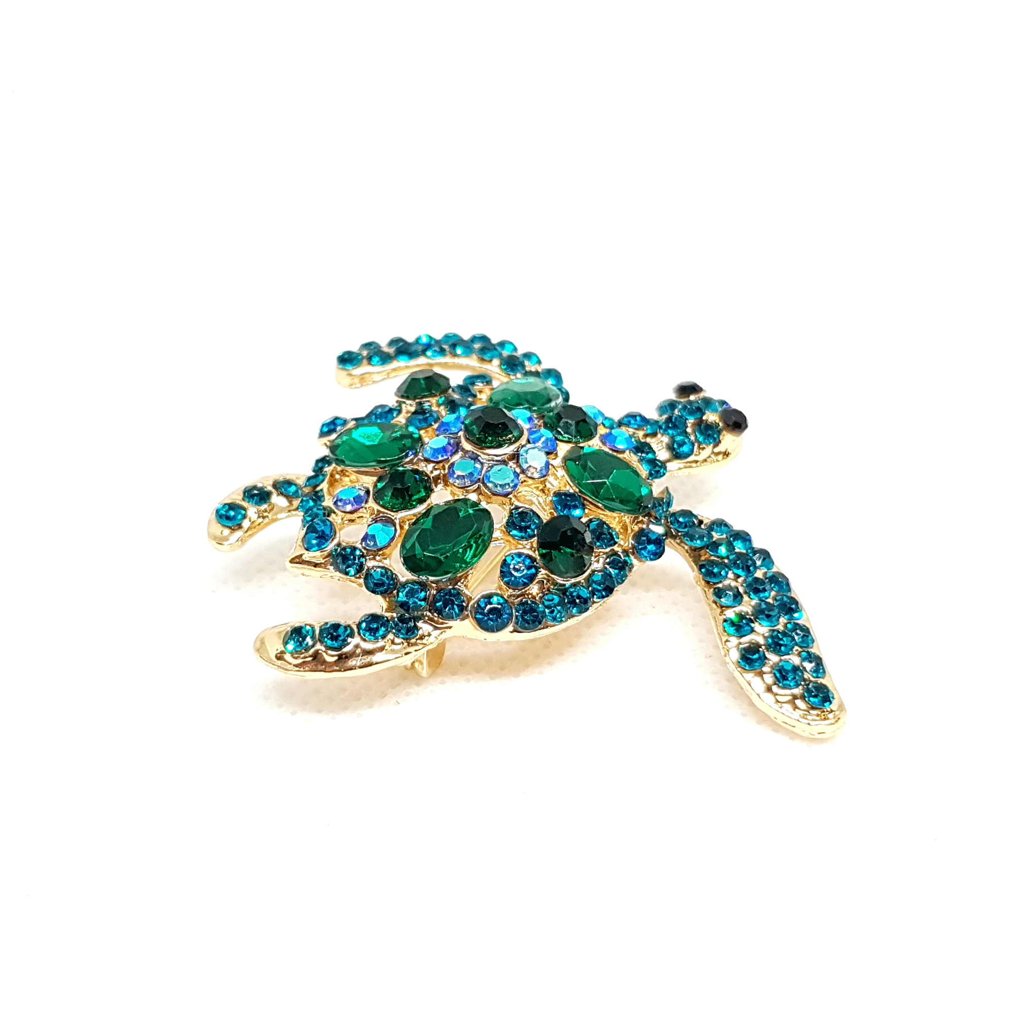 Broche Tortue de mer bleue