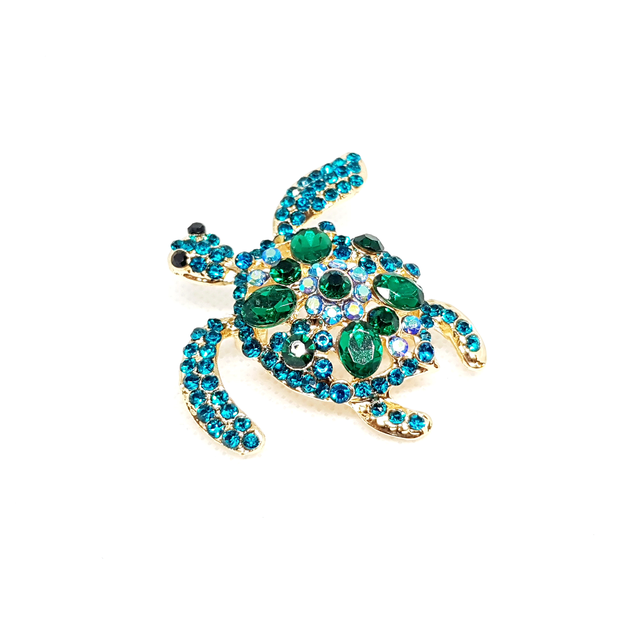 Broche Tortue de mer bleue