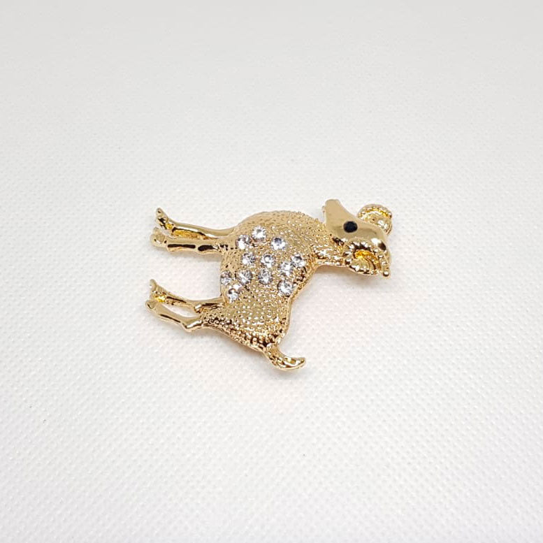 Gold Brooch Zodiac Aries Horoscope