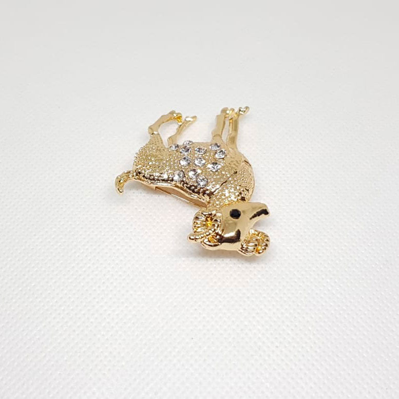 Gold Brooch Zodiac Aries Horoscope